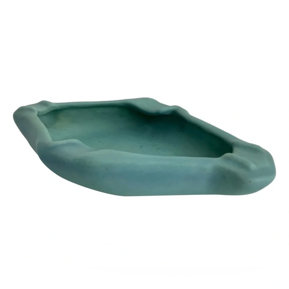MCM Vintage Van Briggle Pottery Turquoise Ashtry (Early 40’s)